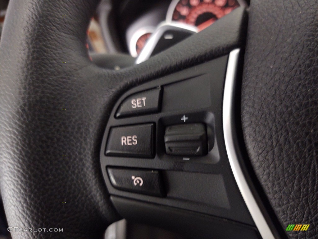 2015 BMW 4 Series 428i Coupe Black Steering Wheel Photo #141381445