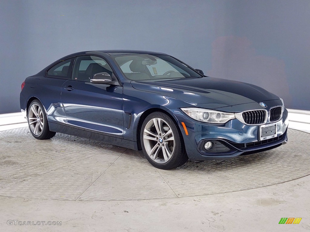 2015 4 Series 428i Coupe - Midnight Blue Metallic / Black photo #37