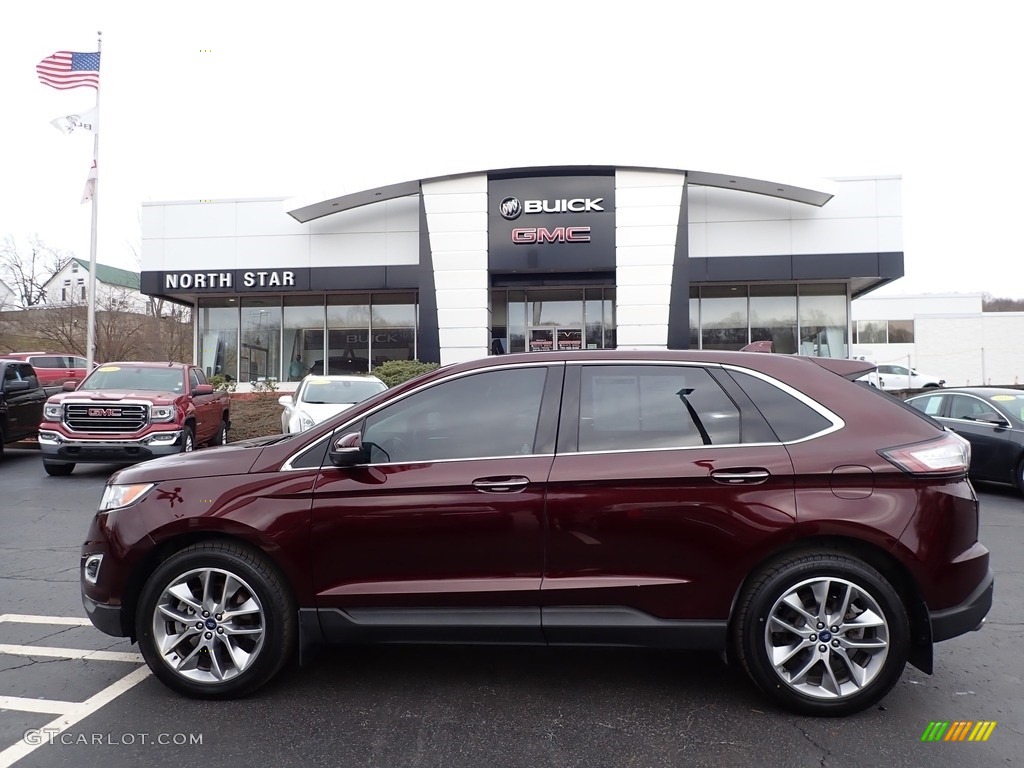 2018 Burgundy Velvet Ford Edge Titanium AWD 141378735 Photo 12