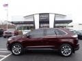 2018 Burgundy Velvet Ford Edge Titanium AWD  photo #1