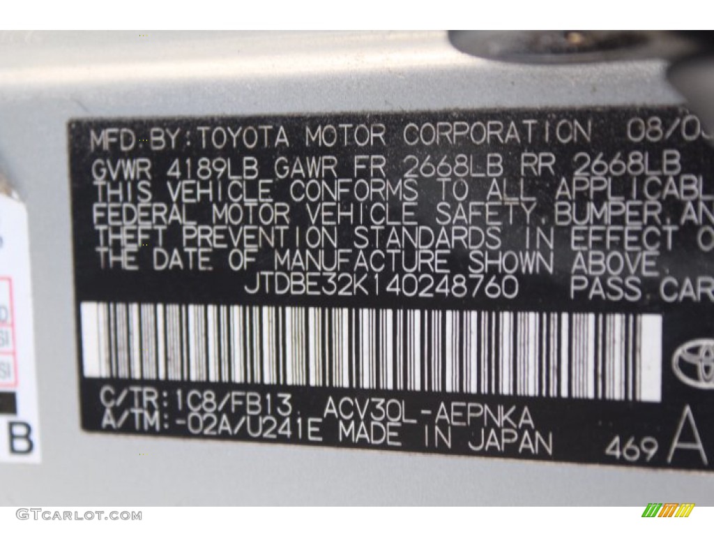 2004 Camry LE - Lunar Mist Metallic / Stone photo #24
