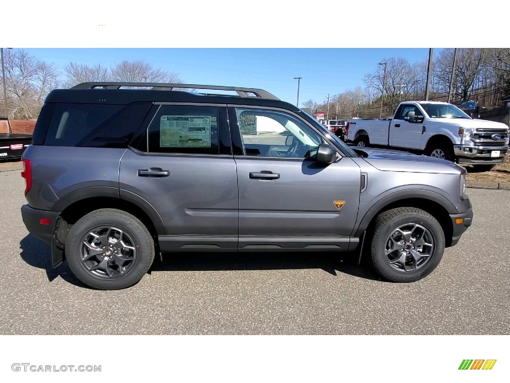 Carbonized Gray Metallic 2021 Ford Bronco Sport Badlands 4x4 Exterior Photo #141382864