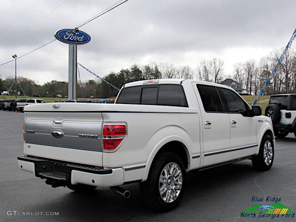 2011 F150 Platinum SuperCrew - White Platinum Metallic Tri-Coat / Steel Gray/Black photo #5