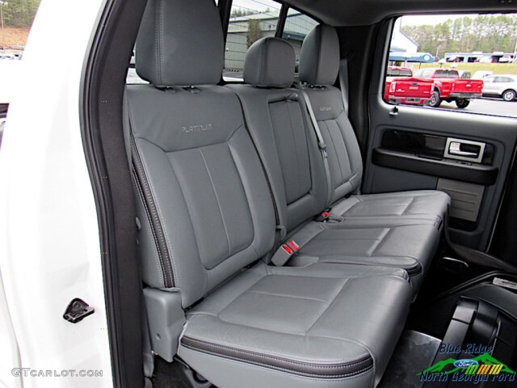 2011 F150 Platinum SuperCrew - White Platinum Metallic Tri-Coat / Steel Gray/Black photo #13