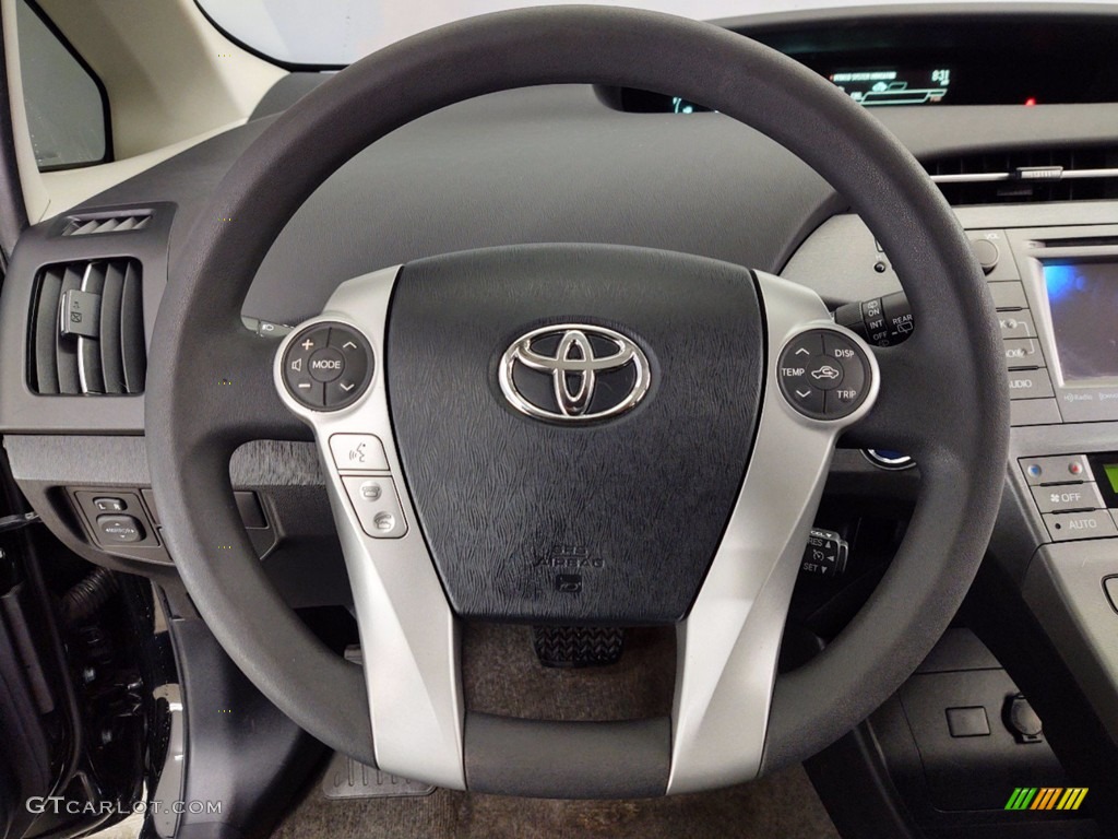 2015 Prius Three Hybrid - Black / Misty Gray photo #18