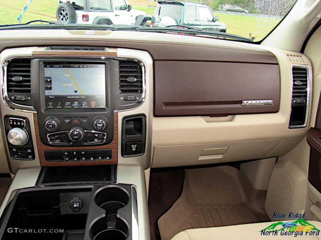 2015 1500 Laramie Long Horn Crew Cab 4x4 - Deep Cherry Red Crystal Pearl / Canyon Brown/Light Frost photo #16