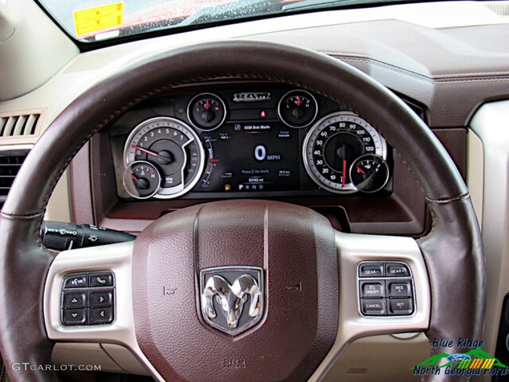 2015 1500 Laramie Long Horn Crew Cab 4x4 - Deep Cherry Red Crystal Pearl / Canyon Brown/Light Frost photo #17