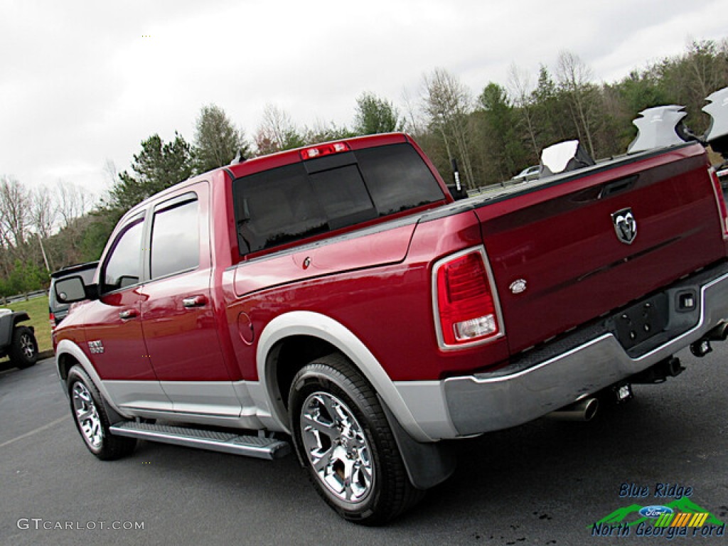 2015 1500 Laramie Long Horn Crew Cab 4x4 - Deep Cherry Red Crystal Pearl / Canyon Brown/Light Frost photo #29
