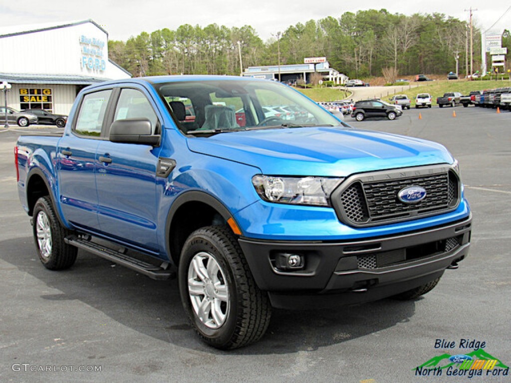 2021 Ranger STX SuperCrew 4x4 - Velocity Blue Metallic / Ebony photo #7