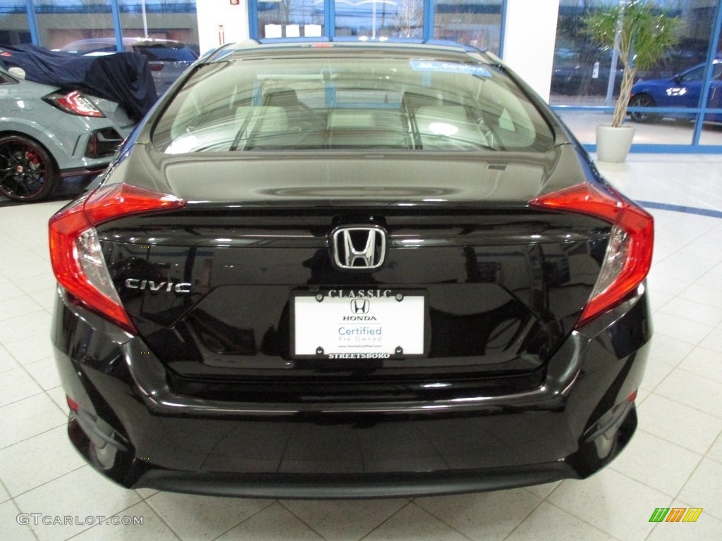 2018 Civic LX Sedan - Burgundy Night Pearl / Gray photo #8