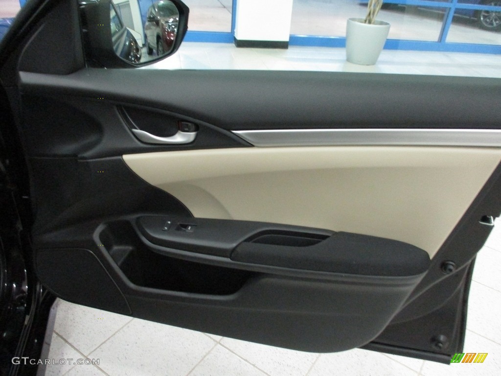 2018 Civic LX Sedan - Burgundy Night Pearl / Gray photo #14