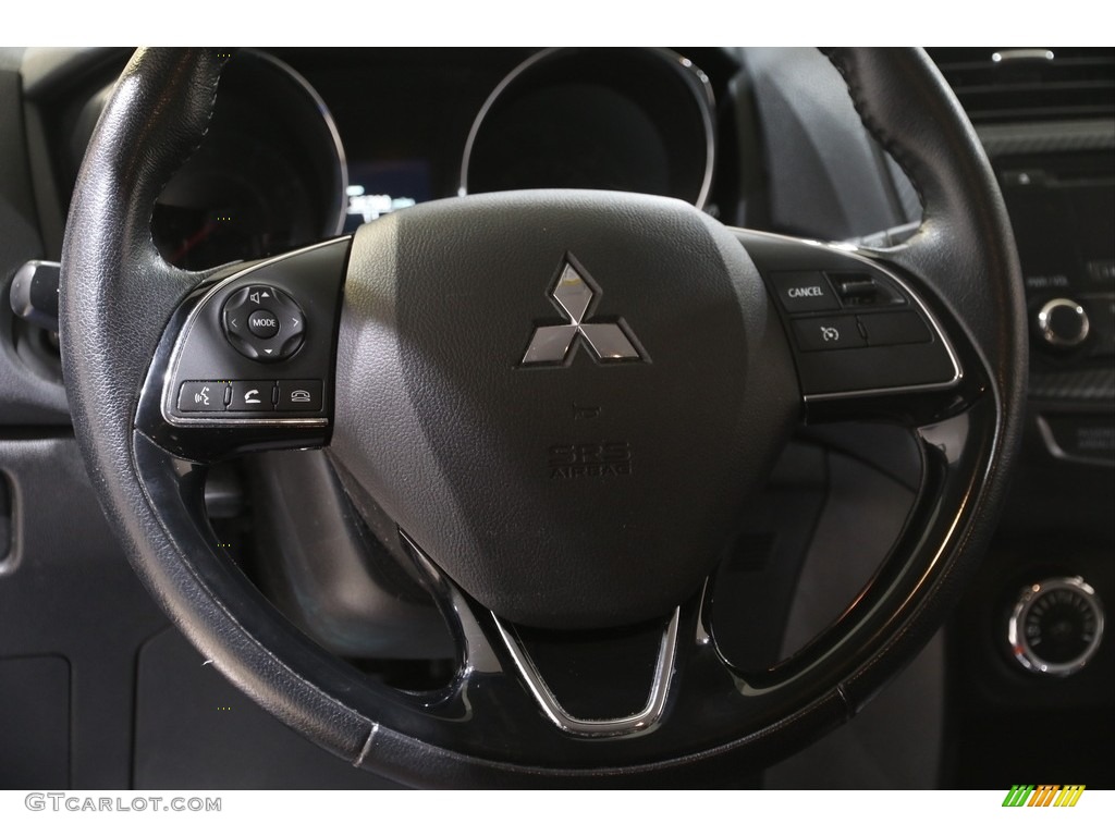 2017 Mitsubishi Outlander Sport ES Black Steering Wheel Photo #141389467