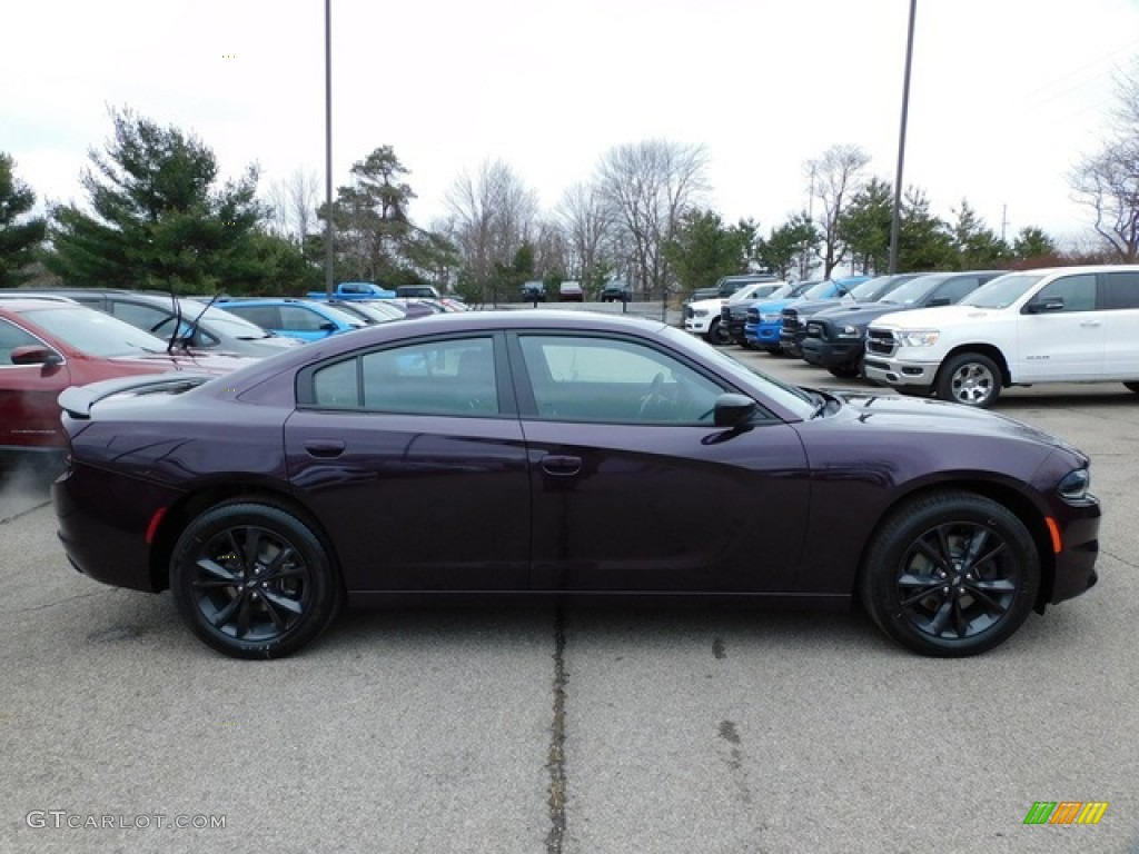 2021 Charger SXT AWD - Hellraisin / Black photo #4