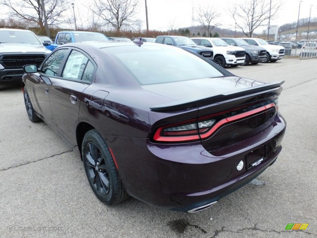 2021 Charger SXT AWD - Hellraisin / Black photo #8