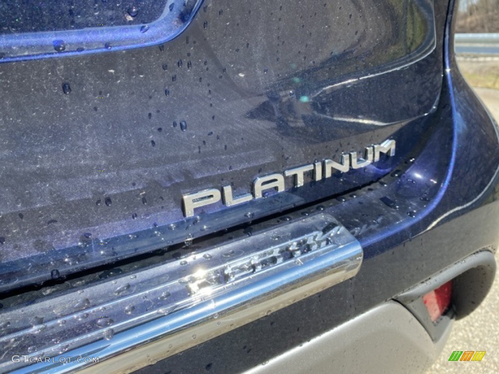 2021 Highlander Hybrid Platinum AWD - Blueprint / Glazed Caramel photo #27