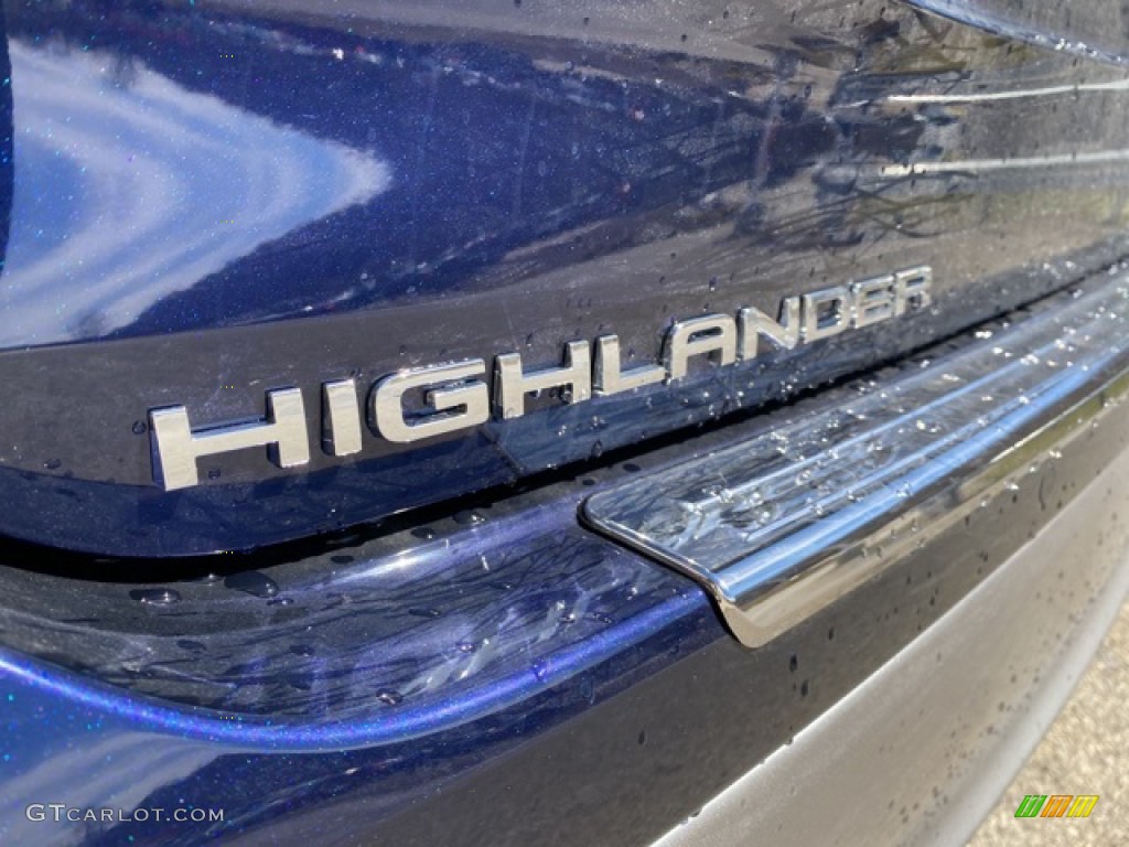 2021 Highlander Hybrid Platinum AWD - Blueprint / Glazed Caramel photo #28