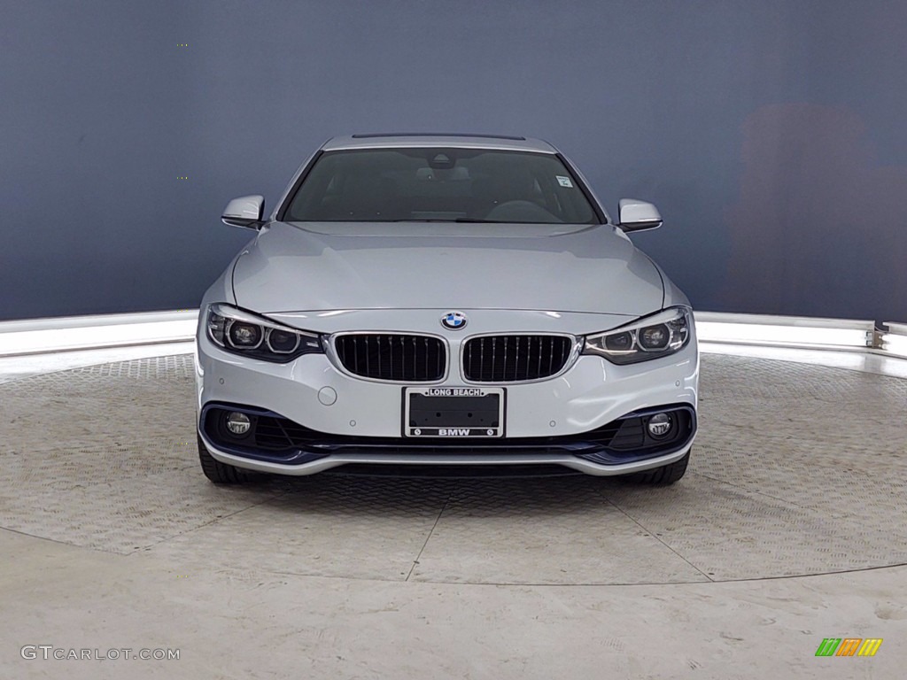 2018 4 Series 440i Gran Coupe - Glacier Silver Metallic / Black photo #2