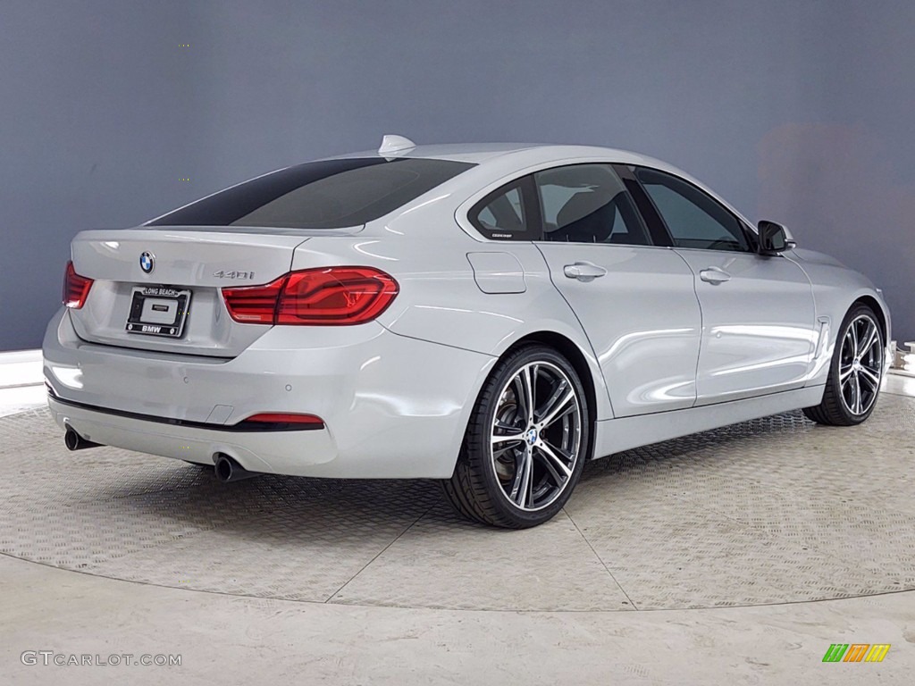 2018 4 Series 440i Gran Coupe - Glacier Silver Metallic / Black photo #5