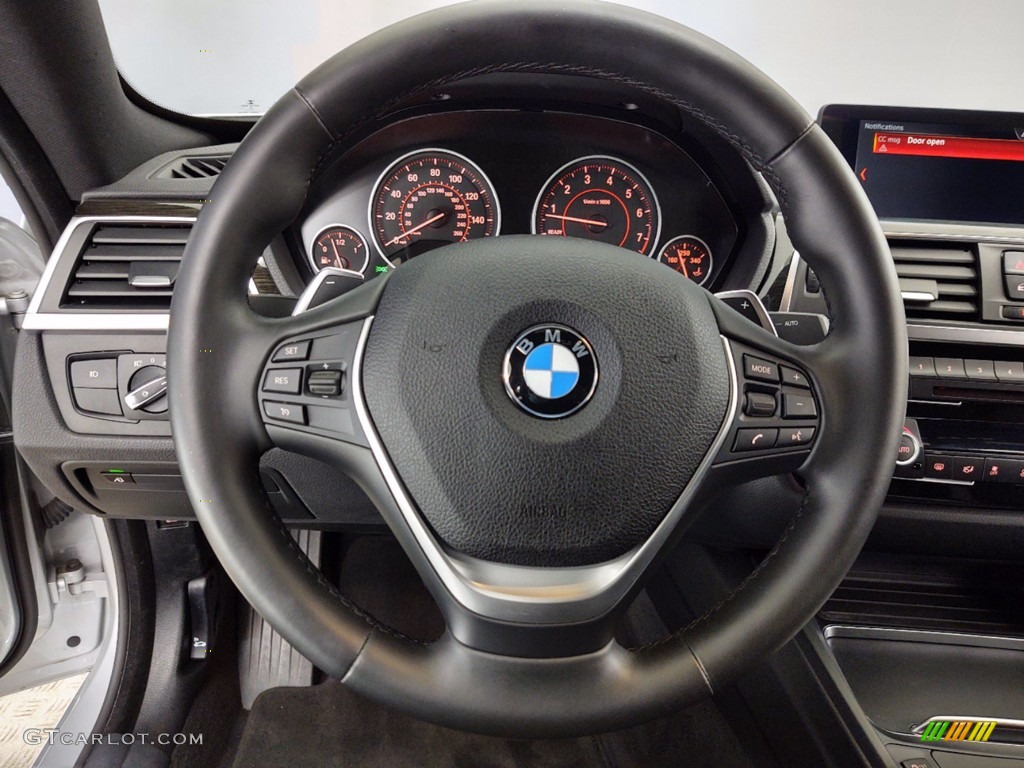 2018 4 Series 440i Gran Coupe - Glacier Silver Metallic / Black photo #18