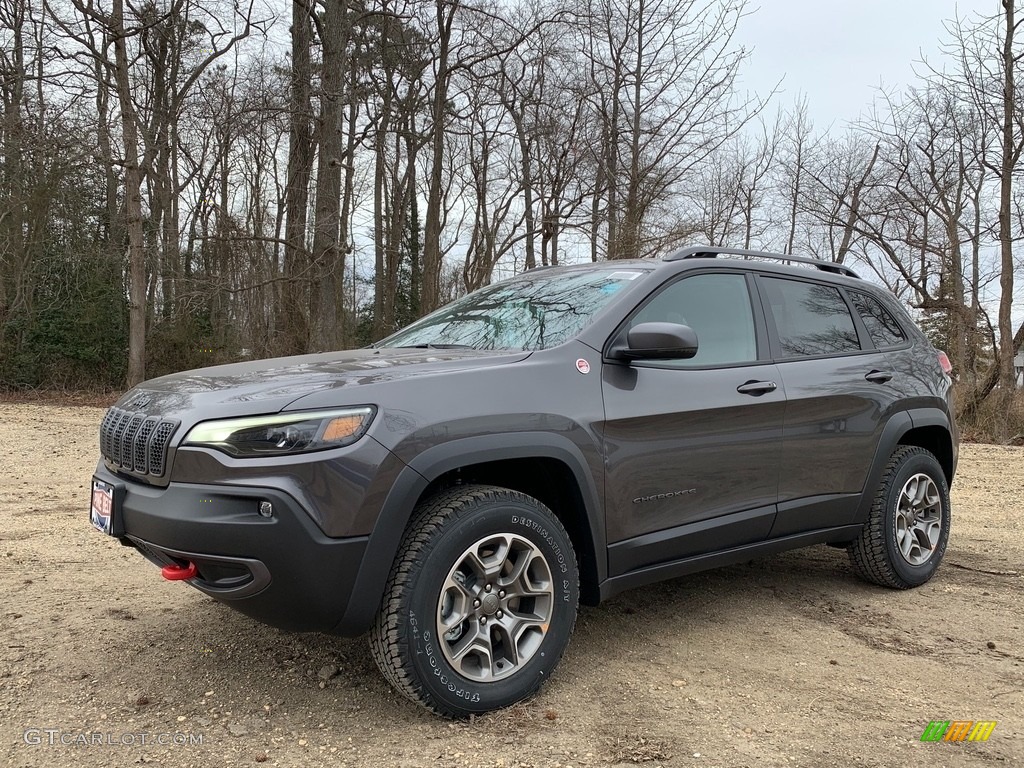 Granite Crystal Metallic 2021 Jeep Cherokee Traihawk 4x4 Exterior Photo #141392679
