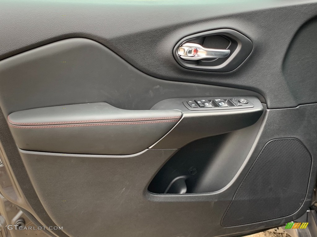 2021 Jeep Cherokee Traihawk 4x4 Black Door Panel Photo #141392960