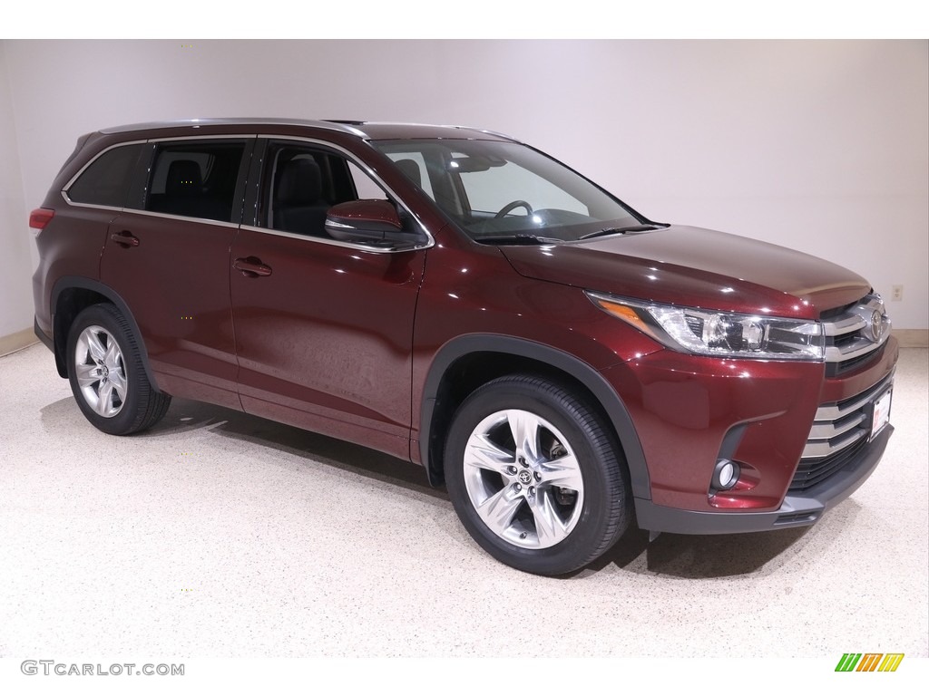 2018 Highlander Limited AWD - Ooh La La Rouge Mica / Black photo #1