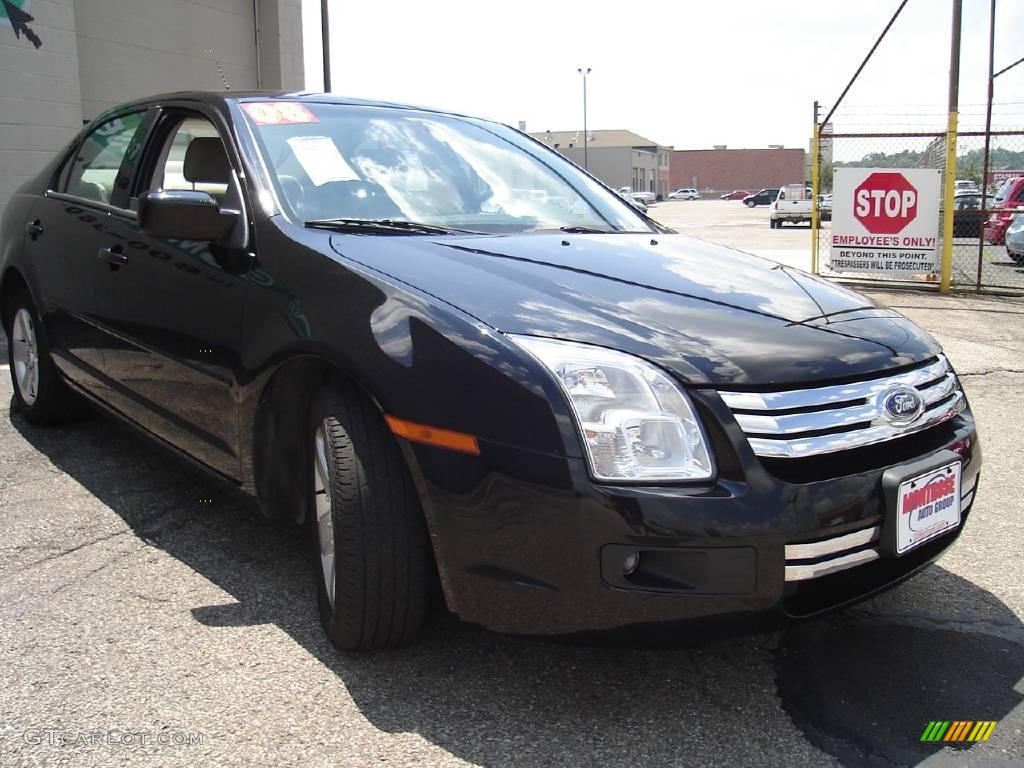 2008 Fusion SE V6 - Black Ebony / Medium Light Stone photo #7