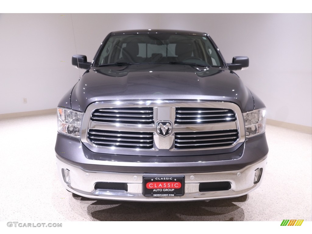 2018 1500 Big Horn Quad Cab 4x4 - Granite Crystal Metallic / Black/Diesel Gray photo #2