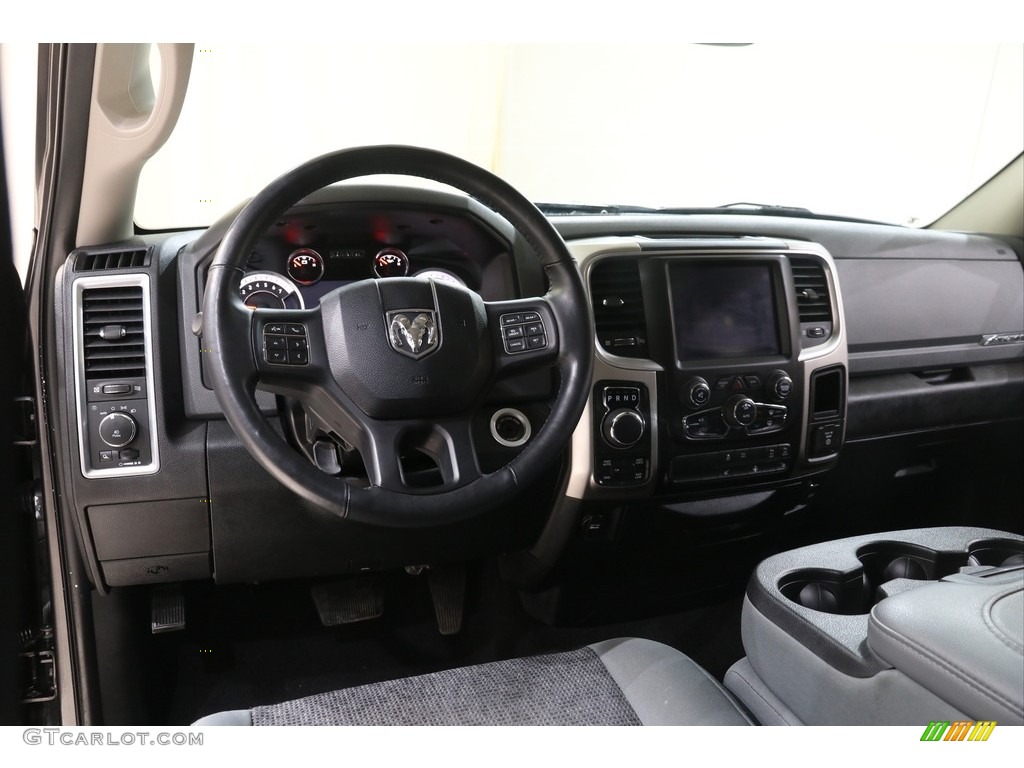 2018 1500 Big Horn Quad Cab 4x4 - Granite Crystal Metallic / Black/Diesel Gray photo #6