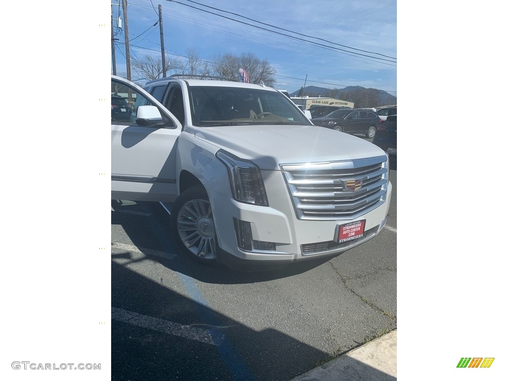 2016 Escalade Platinum 4WD - Crystal White Tricoat / Tuscan Brown photo #21