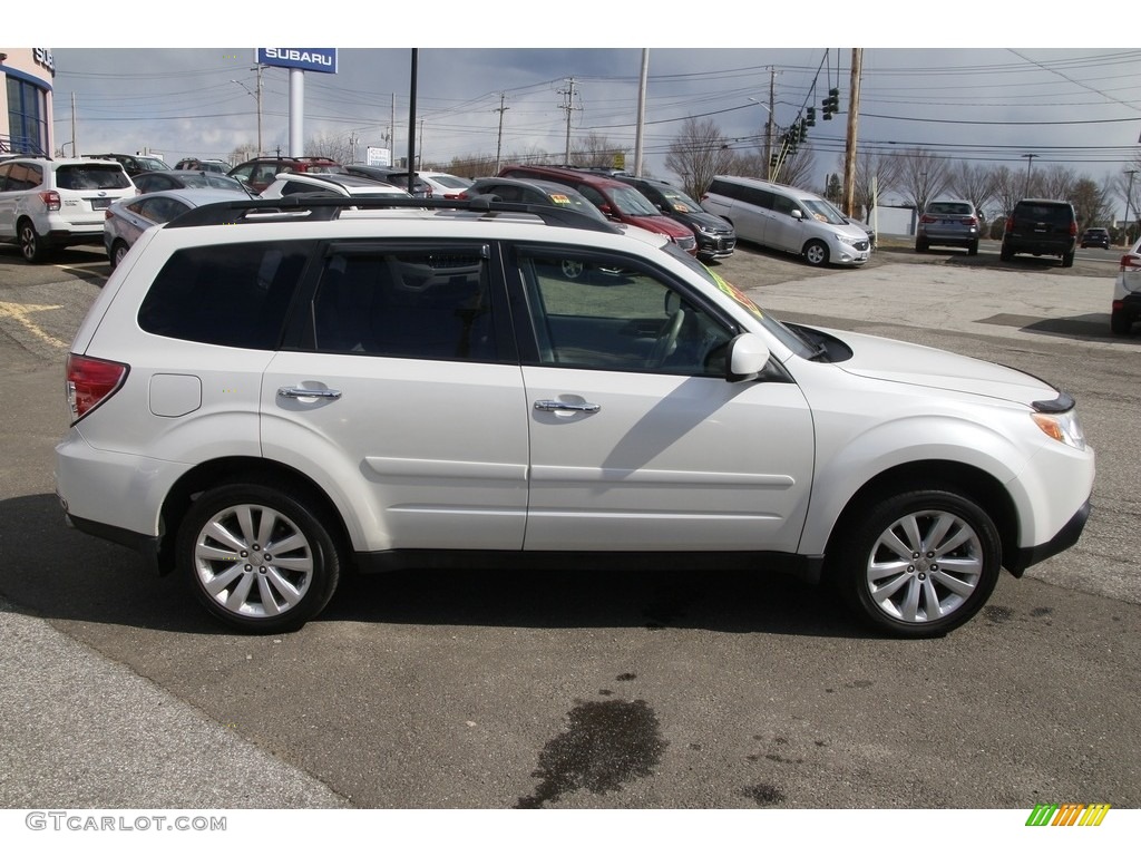 2011 Forester 2.5 X Premium - Satin White Pearl / Platinum photo #4