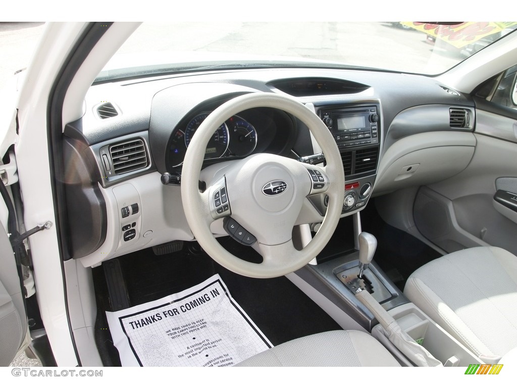 2011 Forester 2.5 X Premium - Satin White Pearl / Platinum photo #10