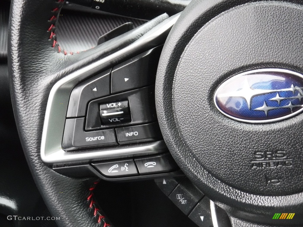 2019 Subaru Impreza 2.0i Sport 4-Door Black Steering Wheel Photo #141396969