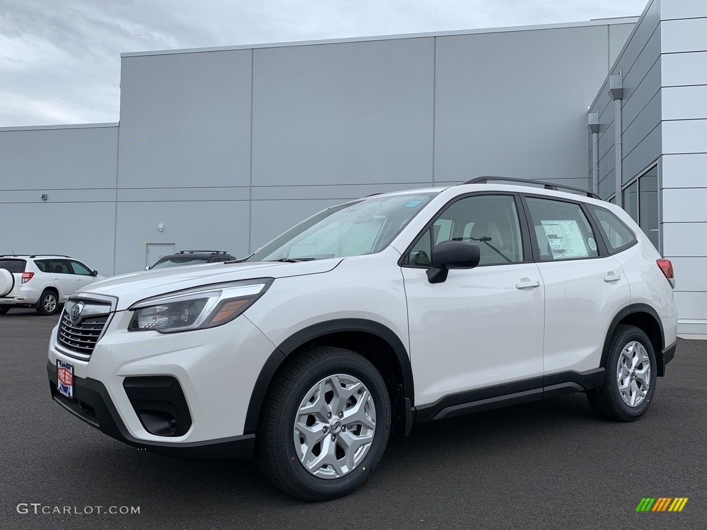 2021 Forester 2.5i - Crystal White Pearl / Gray photo #1