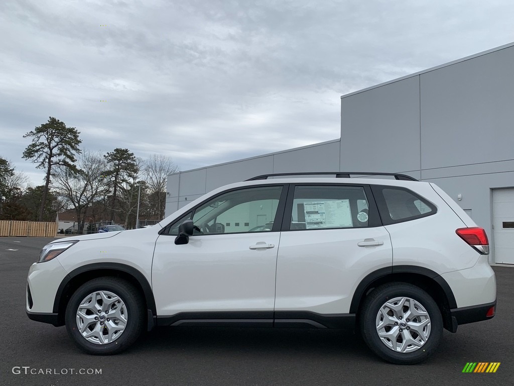 Crystal White Pearl 2021 Subaru Forester 2.5i Exterior Photo #141399411