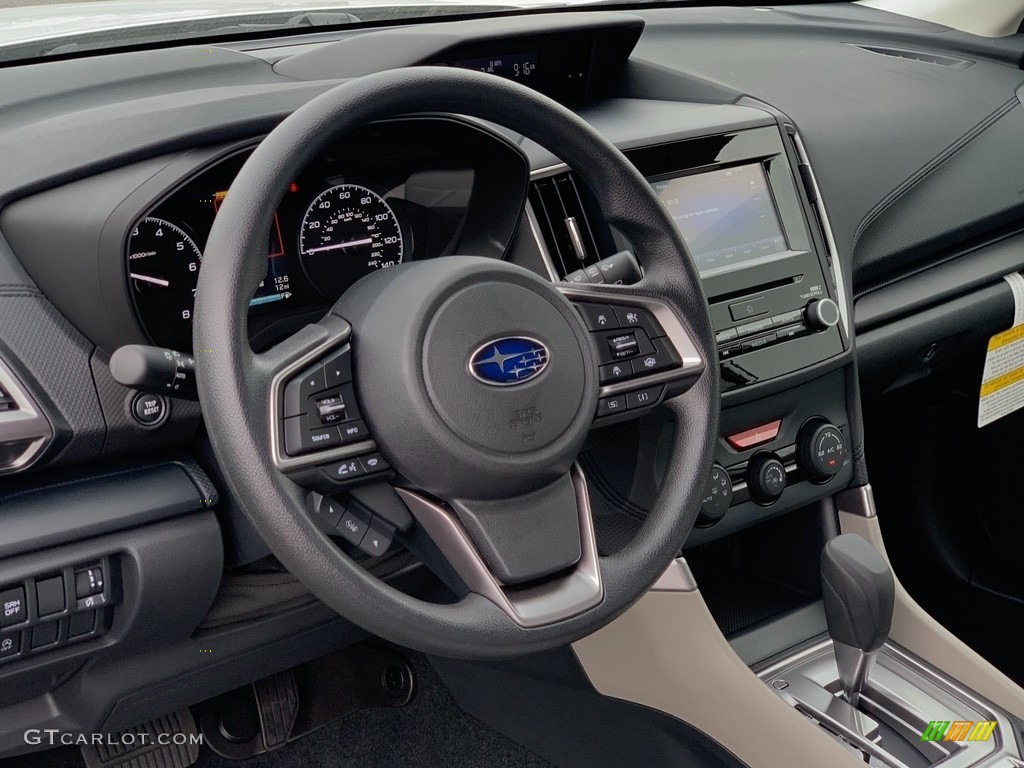 2021 Subaru Forester 2.5i Gray Steering Wheel Photo #141399615