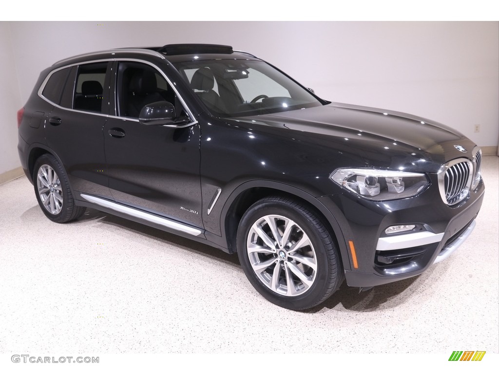Black Sapphire Metallic 2018 BMW X3 xDrive30i Exterior Photo #141399762