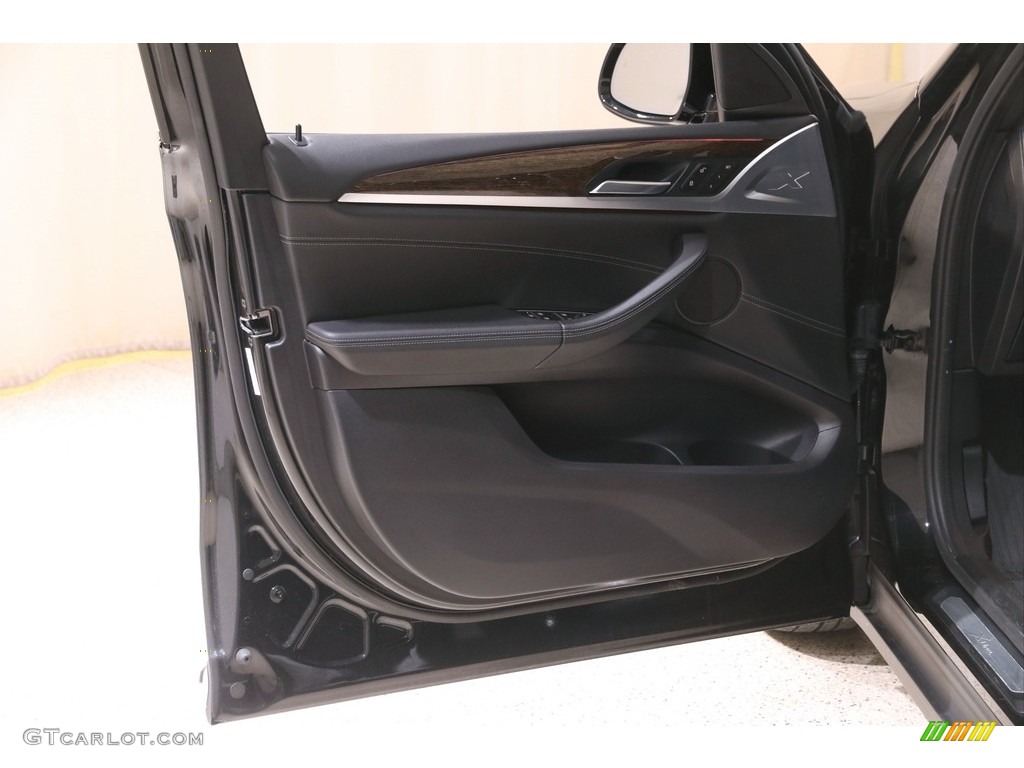 2018 BMW X3 xDrive30i Black Door Panel Photo #141399839
