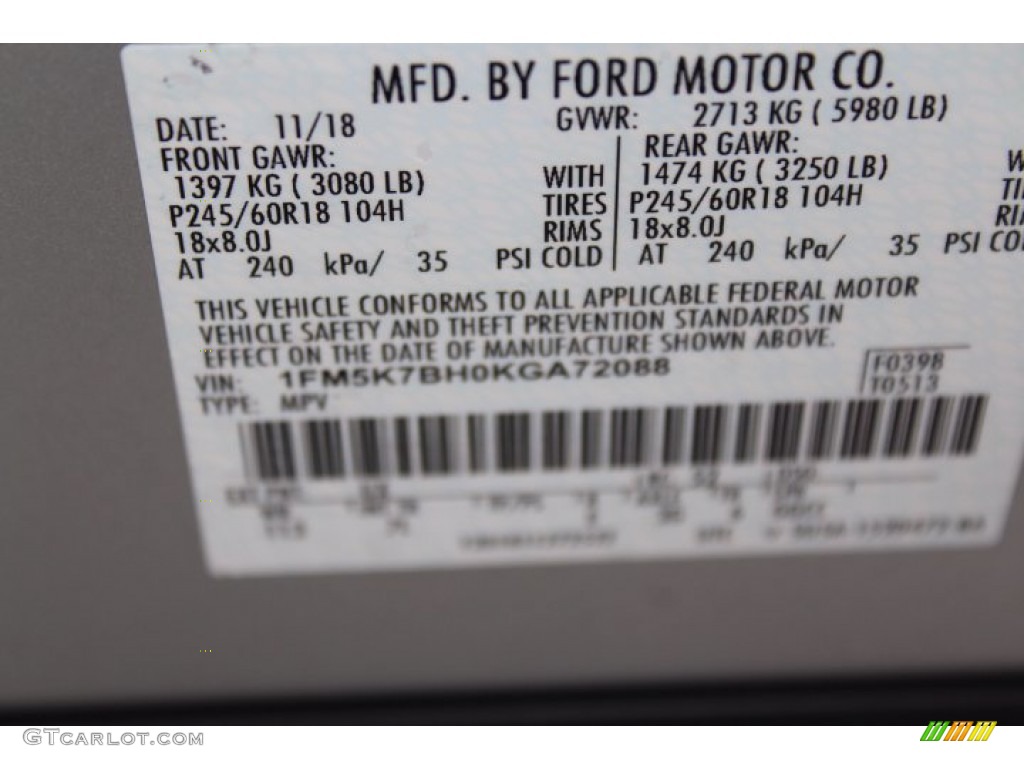 2019 Explorer FWD - Ingot Silver / Medium Black photo #29