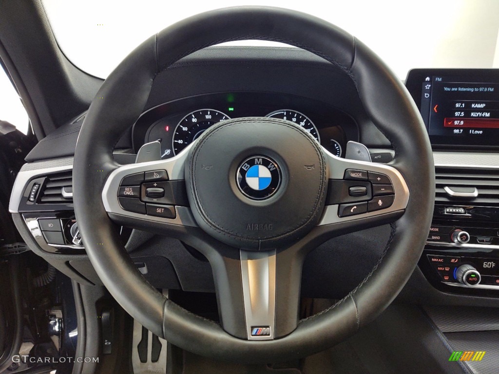 2018 5 Series 530e iPerfomance Sedan - Carbon Black Metallic / Black photo #18