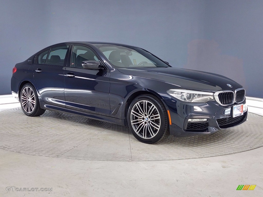 2018 5 Series 530e iPerfomance Sedan - Carbon Black Metallic / Black photo #38