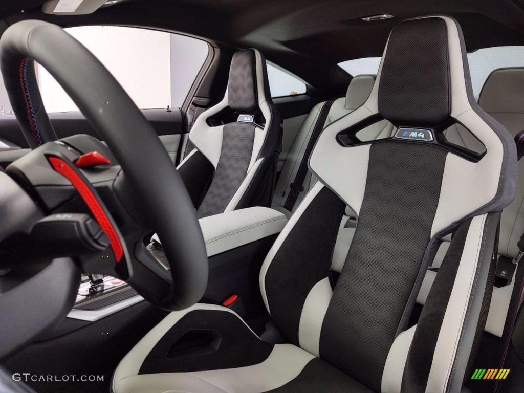 Black Interior 2021 BMW M4 Competition Coupe Photo #141404556