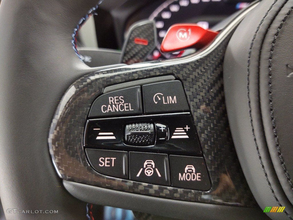 2021 BMW M4 Competition Coupe Black Steering Wheel Photo #141404586
