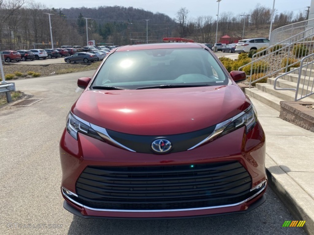 2021 Sienna XLE AWD Hybrid - Ruby Flare Pearl / Graphite photo #12