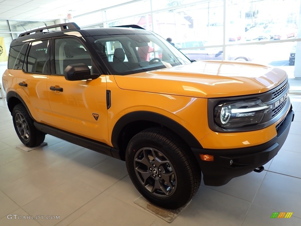 Cyber Orange Metallic Tricoat 2021 Ford Bronco Sport Badlands 4x4 Exterior Photo #141408776