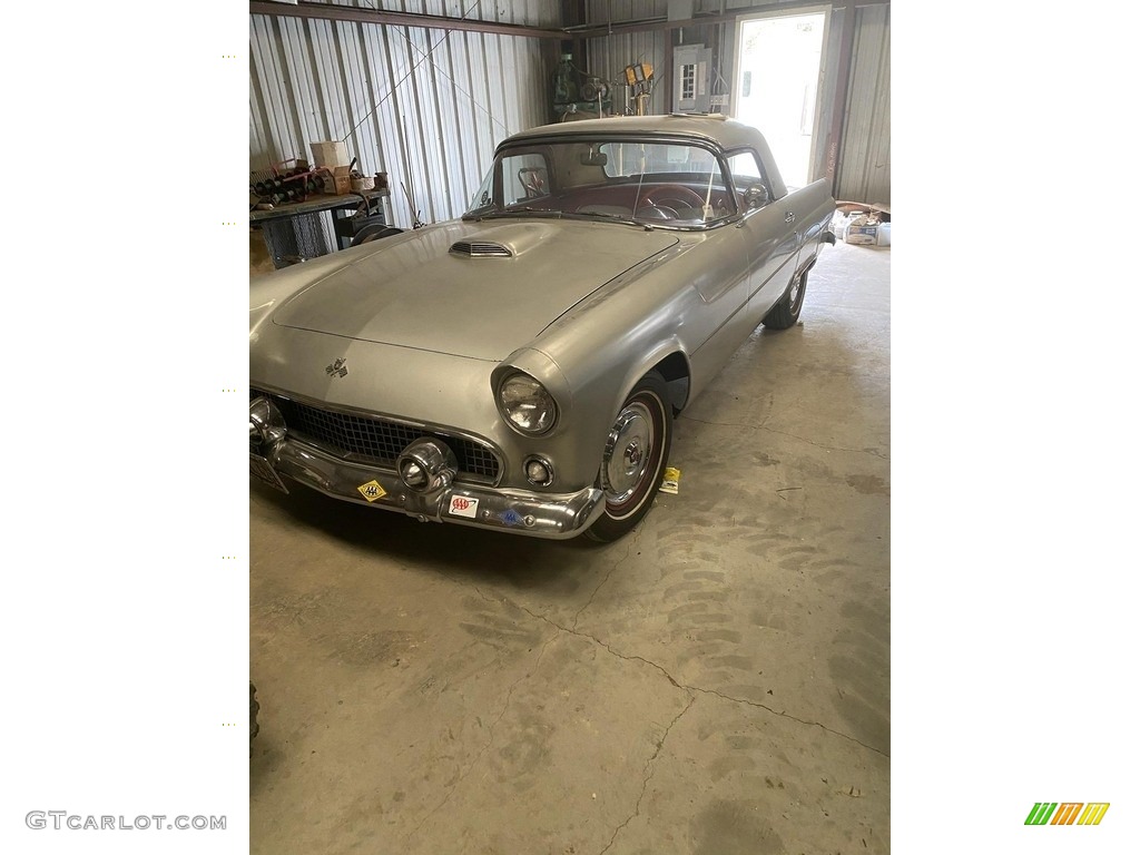 Silver 1955 Ford Thunderbird Convertible Exterior Photo #141408902