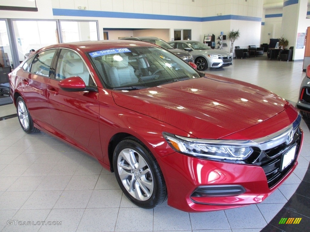 Radiant Red Metallic 2018 Honda Accord LX Sedan Exterior Photo #141409079