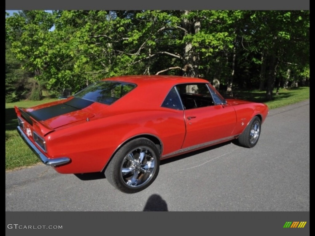 1967 Camaro Sport Coupe - Victory Red / Black photo #7