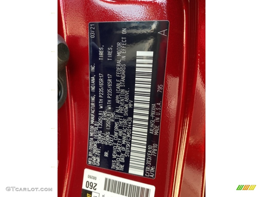 2021 Sienna XLE AWD Hybrid - Ruby Flare Pearl / Graphite photo #40