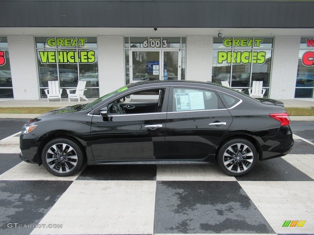 2019 Sentra SR - Super Black / Charcoal photo #1